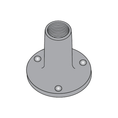 10-24 x 9/32 Weld Nut With Projections .750 Round Base Steel Plain-Bolt Demon