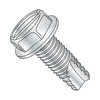 3/8-16 x 1 Slotted Indented Hex Washer Thread Cutting Screw Type 23 Fully Threaded Zinc-Bolt Demon