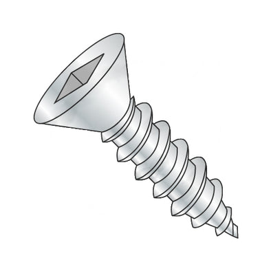 8-15 x 2 Square Flat Self Tapping Screw Type A Fully Threaded Zinc-Bolt Demon