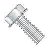 10-32 x 3/8 Unslotted Indented Hex Head External Sems Machine Screw Full Threaded Zinc-Bolt Demon