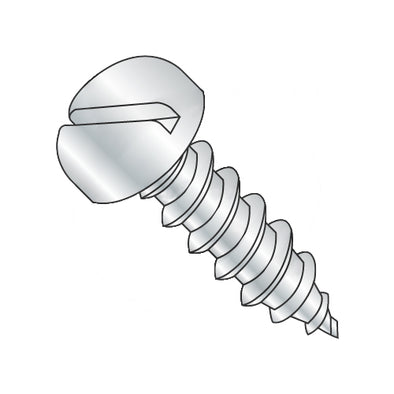 7-16 x 3/4 Slotted Pan Self Tapping Screw Type A Fully Threaded Zinc-Bolt Demon