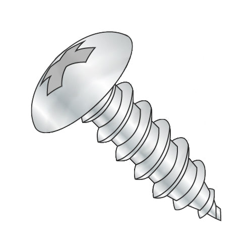 8-15 x 3 Phillips Full Contour Truss Self Tapping Screw Type A Full Thread Zinc-Bolt Demon