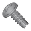 4-24 x 1/2 Phillips Pan Thread Cutting Screw Type 25 Fully Threaded Black Oxide and Oil-Bolt Demon