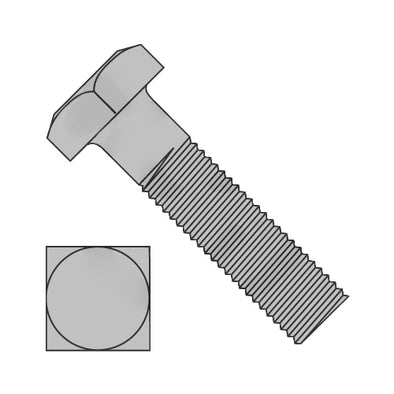 3/8-16 x 1 1/4 Square Head Machine Bolt Plain-Bolt Demon