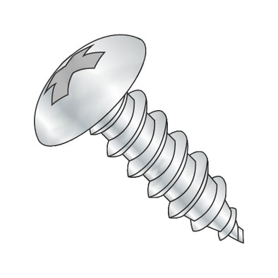 6-20 x 5/16 Phill Full Contour Truss Self Tapping Screw Type AB Fully Thread Zinc-Bolt Demon