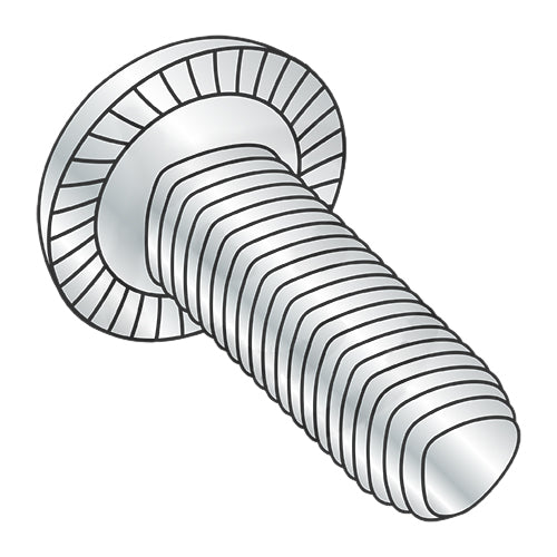 6-32 x 3/8 Phillips Pan Serrate Taptite Alternate Thread Roll Screw Full Thrd Zinc & Wax-Bolt Demon