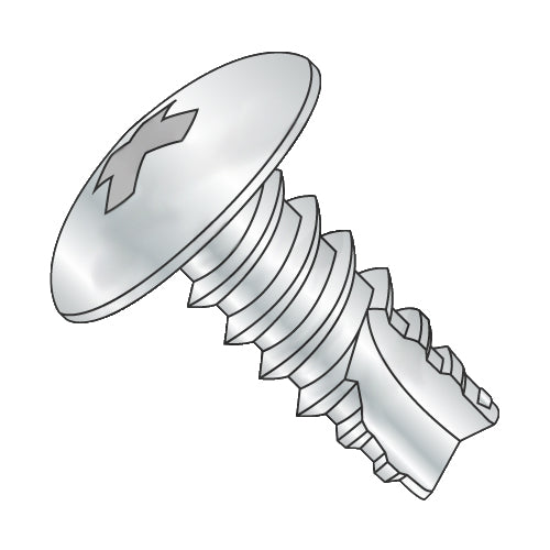 6-20 x 3/8 Phillips Truss Thread Cutting Screw Type 25 Fully Threaded Zinc and Bake-Bolt Demon