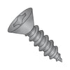 10-12 x 2 Phillips Flat Self Tap Screw Type A Full Thread 18-8 Stainless Steel Black Oxide-Bolt Demon