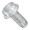 1/4-20 x 1/2 Slotted Indented Hex Washer Thread Cutting Screw Type 1 Fully Threaded Zinc-Bolt Demon