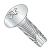 10-24 x 3/4 Phillips Oval Thread Cutting Screw Type 23 Fully Threaded Zinc-Bolt Demon