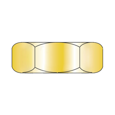 3-48 x 3/16 x 1/16 Hex Machine Screw Nut Zinc Yellow-Bolt Demon