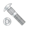 5/16-18 x 2 1/2 Ribbed Neck Carriage Bolt Fully Threaded Zinc-Bolt Demon