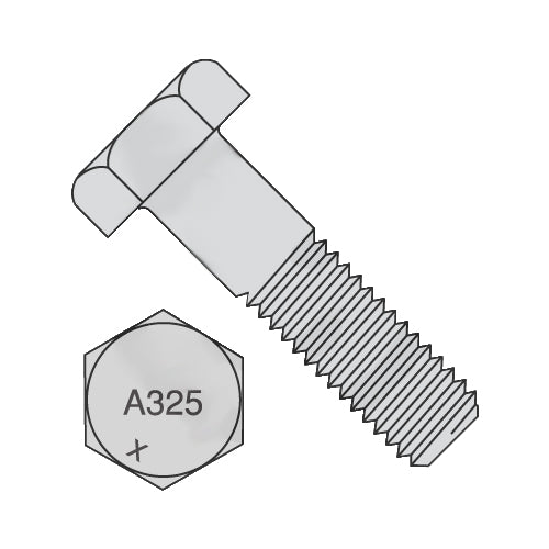 7/8-9 x 3 1/2 Heavy Hex Structural Bolts A325 Type 1 Hot Dipped Galvanized Made in North America-Bolt Demon