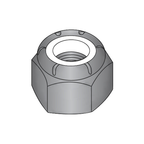 3/8-16 NE Nylon Insert Hex Lock Nut 18-8 Stainless Steel Black Oxide and Oil-Bolt Demon