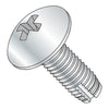 1/4-20 x 1 1/2 Phillips Truss Thread Cutting Screw Type 1 Fully Threaded Zinc-Bolt Demon