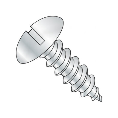 14-10 x 3/4 Slotted Truss Self Tapping Screw Type A Fully Threaded Zinc-Bolt Demon