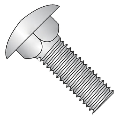 M6-1.0 x 16 Metric DIN 603 Carriage Bolt Full Thread A2 Stainless Steel-Bolt Demon