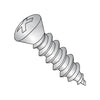 8-15 x 1/2 Phillips Trim Oval Self Tapping Screw Type A w/#Six Head Full Thrd 18-8 Stainles-Bolt Demon