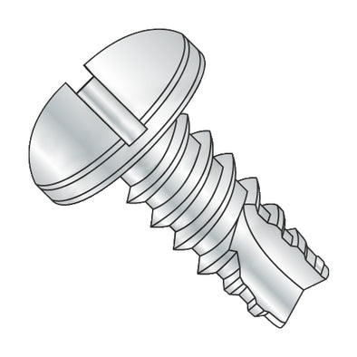 8-18 x 5/8 Slotted Pan Thread Cutting Screw Type 25 Fully Threaded Zinc-Bolt Demon