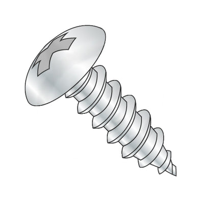 14-10 x 1 1/2 Phillips Full Contour Truss Self Tapping Screw Type A Full Thread Zinc-Bolt Demon