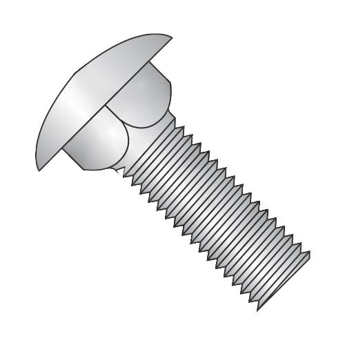 10-24 x 1 1/4 Carriage Bolt 18-8 Stainless Steel Fully Threaded-Bolt Demon