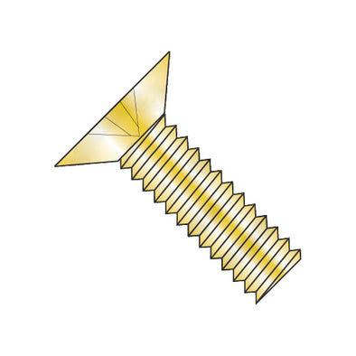 6-32 x 1 1/2 MS24693 Military Phillips Flat 100 Degree Full Thread Machine Screw Cadmium-Bolt Demon