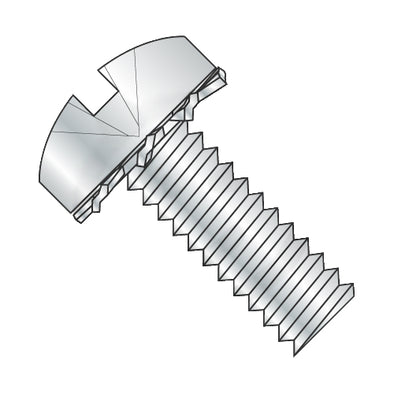 4-40 x 3/8 Combination (slot/phil) Pan External Sems Machine Screw Full Thread Zinc-Bolt Demon