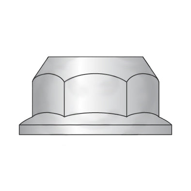 M10-1.5 DIN6923 Metric Hex Flange Nut Non Serrated 316 Stainless Steel-Bolt Demon