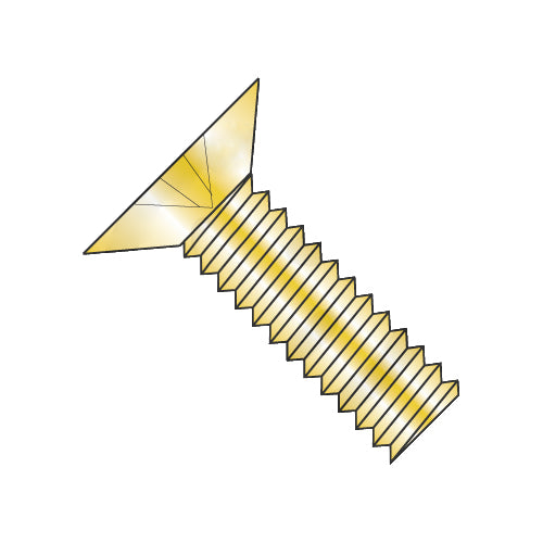 8-32 x 3/8 MS24693 Military Phillips Flat 100 Degree Full Thread Machine Screw Cadmium-Bolt Demon