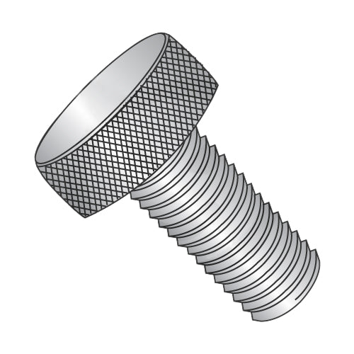 8-32 x 3/8 Knurled Thumb Screw Full Thread 18-8 Stainless Steel-Bolt Demon