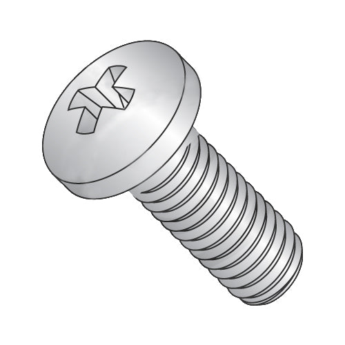 8-32 x 1 1/4 Phillips Pan Machine Screw Fully Threaded 18-8 Stainless Steel-Bolt Demon