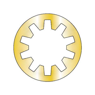 5/8 Internal Tooth Lock Washer Zinc Yellow-Bolt Demon