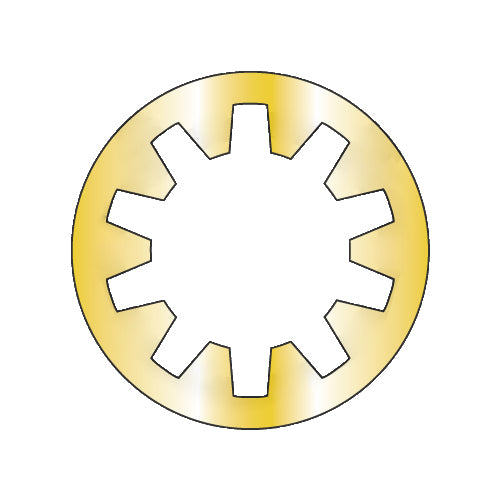 5/8 Internal Tooth Lock Washer Zinc Yellow-Bolt Demon