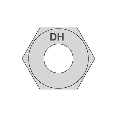 7/8-9 Heavy Hex Structural Nuts A563DHG Hot Dipped Galvanized with Lubricant Coating-Bolt Demon