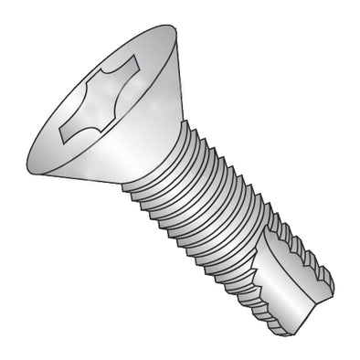 10-24 x 3/4 Phillips Flat Thread Cutting Screw Type 23 Fully Threaded 18-8 Stainless Steel-Bolt Demon