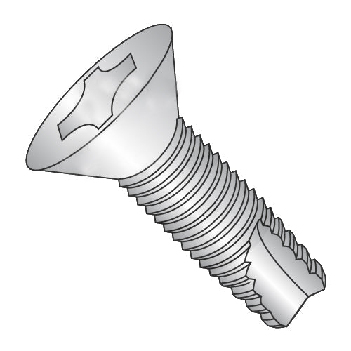 10-24 x 3/4 Phillips Flat Thread Cutting Screw Type 23 Fully Threaded 18-8 Stainless Steel-Bolt Demon