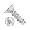 4-24 x 1/4 Six Lobe Flat Undercut Self Tapping Screw Type B Fully Threaded Zinc-Bolt Demon