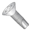 8-32 x 1/2 Phillips Flat Thread Cutting Screw Type 23 Fully Threaded 18-8 Stainless Steel-Bolt Demon