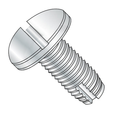 10-24 x 1/2 Slotted Pan Thread Cutting Screw Type 1 Fully Threaded Zinc-Bolt Demon