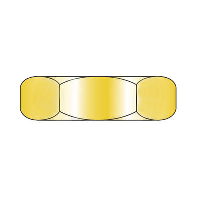 1/2-13 MS51967 Military Finished Hex Nut Coarse Thread Grade B Cadmium Yellow DFAR-Bolt Demon