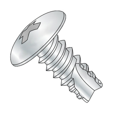 8-18 x 1/2 Phillips Truss Thread Cutting Screw Type 25 Fully Threaded Zinc and Bake-Bolt Demon