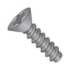 2-32 x 1/2 Phillips Flat Self Tapping Screw Type B Fully Threaded Black Oxide-Bolt Demon