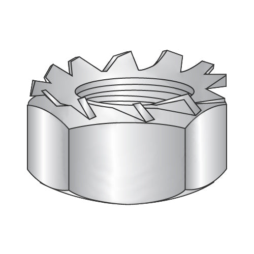 10-32 K Lock Nut 18-8 Stainless Steel Nut, 420 Stainless Steel Washer-Bolt Demon