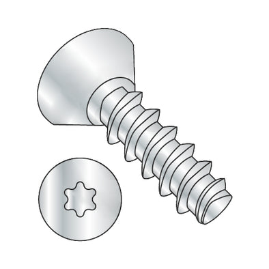 2-28 x 3/16 6-Lobe Flat Undercut Plastite Alternative 48-2 Fully Threaded Zinc And Wax-Bolt Demon