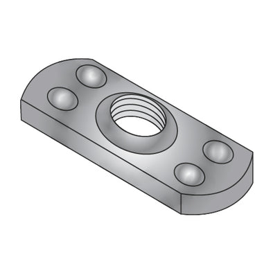 1/2-13 Multi Projection Tab Weld Nut Plain-Bolt Demon