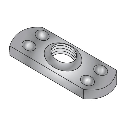 1/2-13 Multi Projection Tab Weld Nut Plain-Bolt Demon