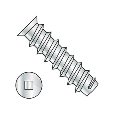 M6.3 x 13 Metric Square Flat 7.0-7.3HD OD European Drawer Slide Screw Full Thread Nickel-Bolt Demon