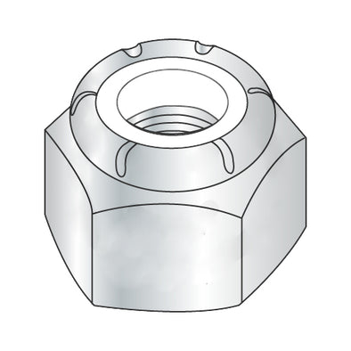 3/8-16 Nylon Insert Heavy Pattern Hex Nut Zinc-Bolt Demon