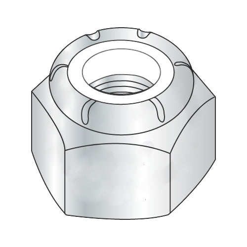 3/8-16 Nylon Insert Heavy Pattern Hex Nut Zinc-Bolt Demon