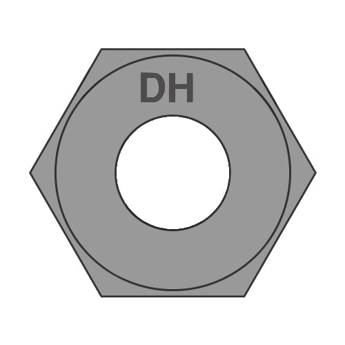 1-8 Heavy Hex Structural Nuts A563 DH Plain USA-Bolt Demon